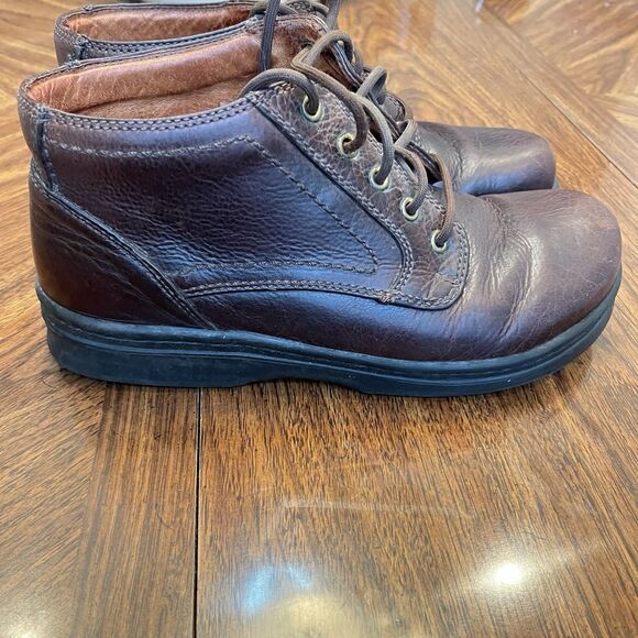 Footprints by Birkenstock EU Size 42 Women’s Brown Leather Lace up Ankle Boots - Picture 2 of 10